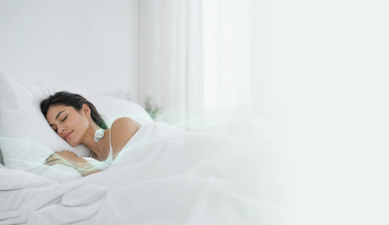 Person sleeping with WillSleep wearable